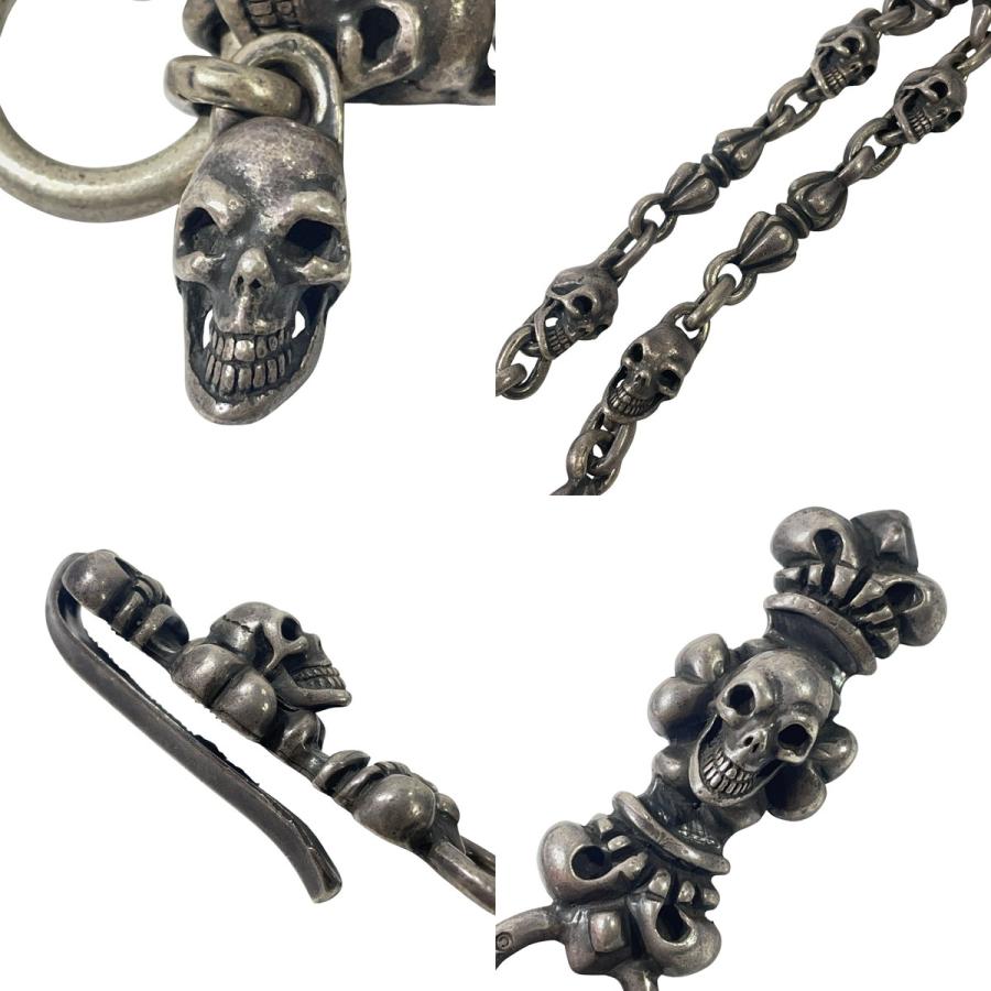 生前初期ガボール スカルオン4ハートキーパースカルヌードルウォレットチェーン 生前初期ガボール スカルオン4ハートキーパースカルヌードル