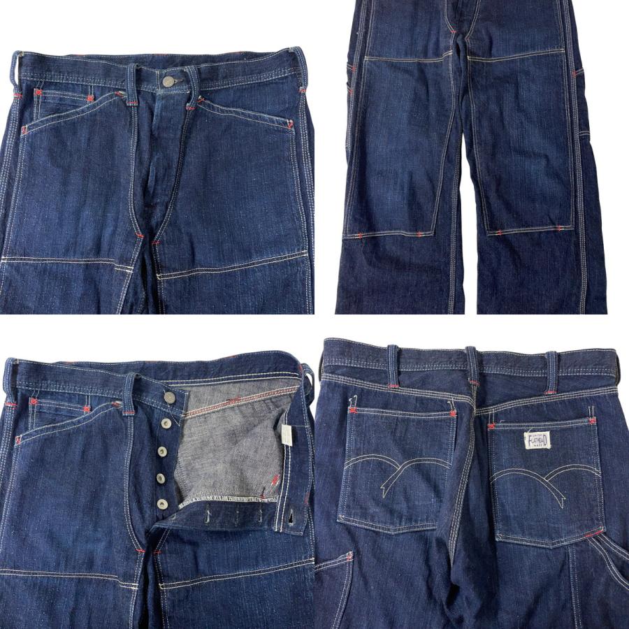 THE FLAT HEAD PN-03W ダブルニーペインターパンツ 36インチ The Flat Head（フラッドヘッド） フラットヘッド ダブルニー デニム
