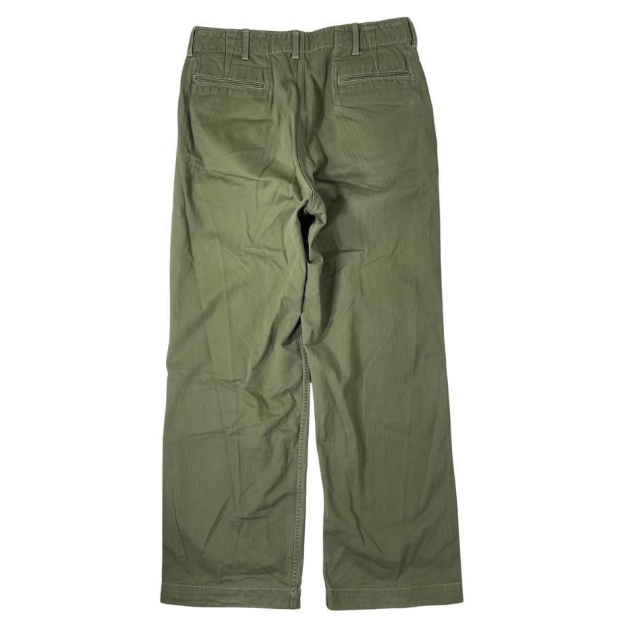 リアルマッコイズ 41カーキトラウザーズ (ポケット内ヘリンボーン