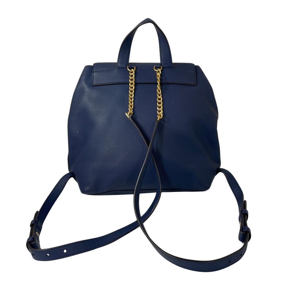 TORY BURCH（トリーバーチ） レザー リュックサック ネイビー