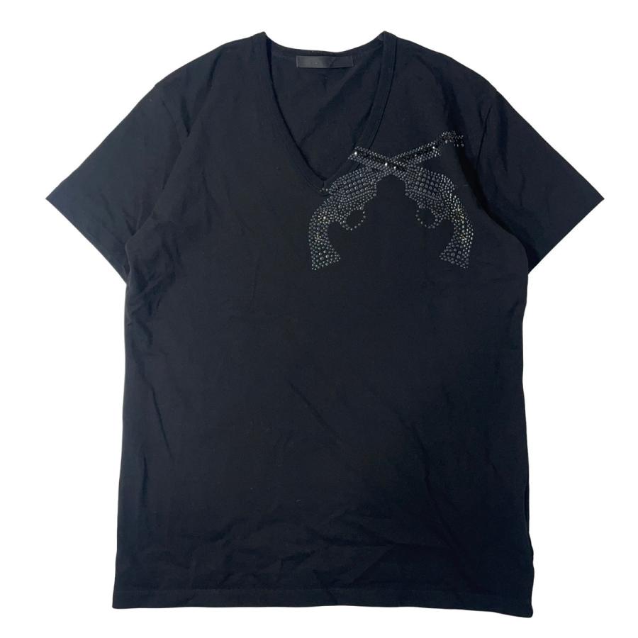 roar guns（ロアーガンズ） roar スタッズロゴVネックTシャツ