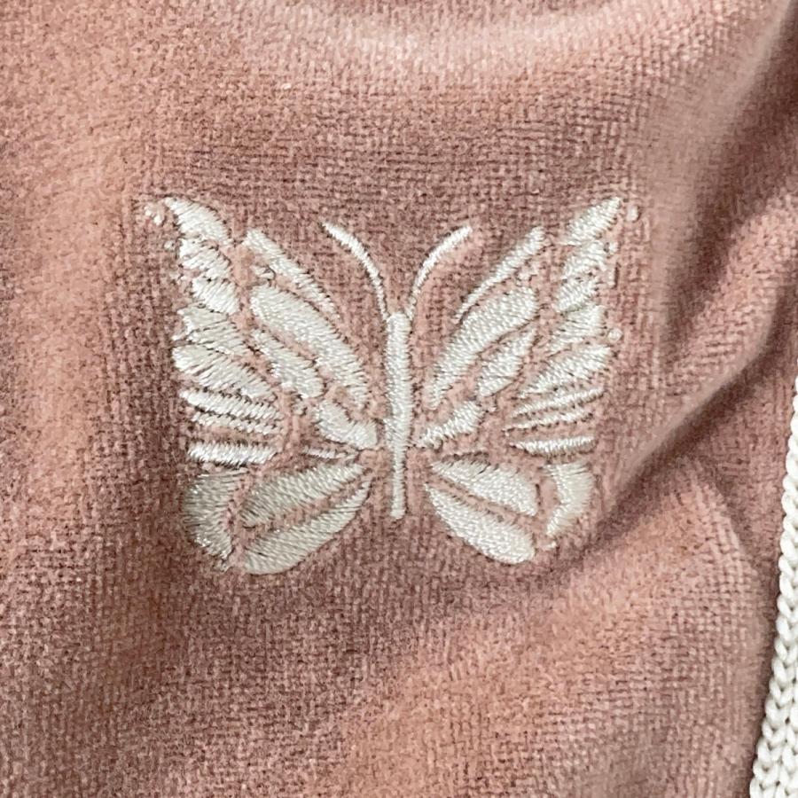 Needles（ニードルス） トラックパンツ ベロア MR293 ピンク ベージュ