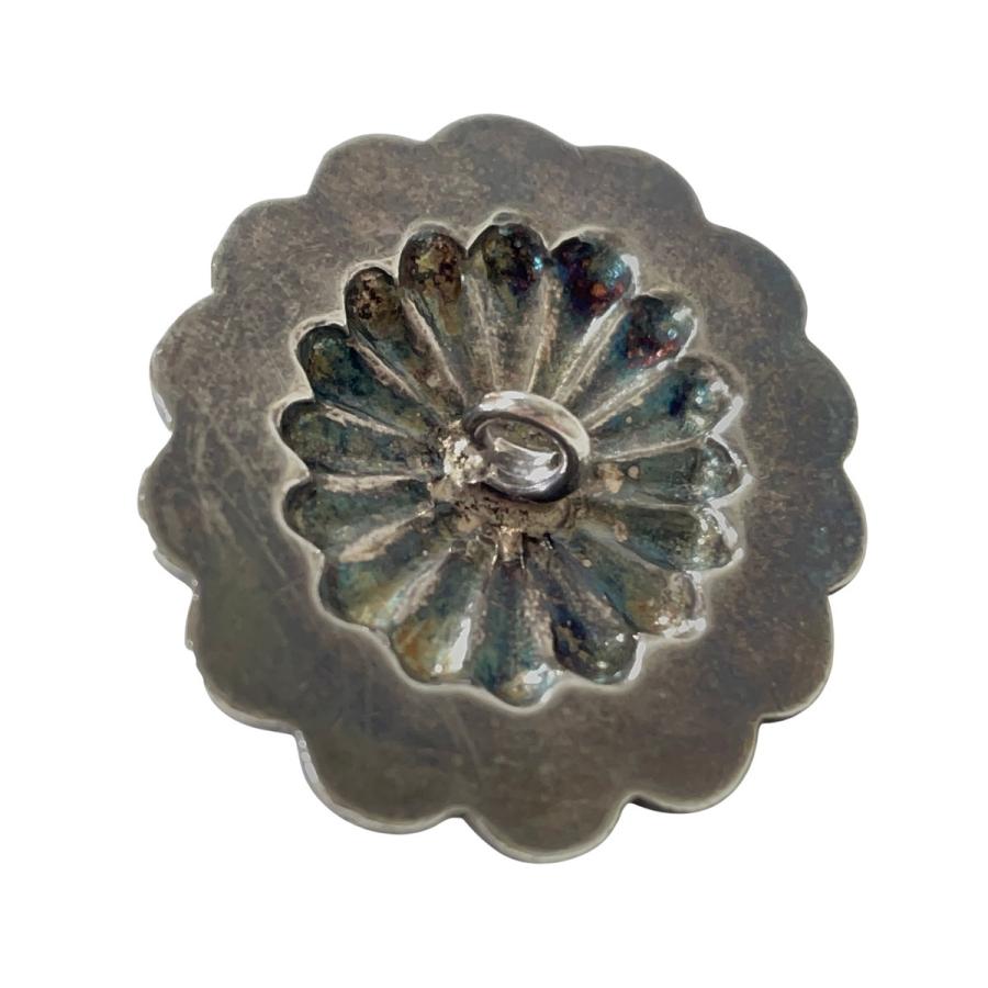 goro's（ゴローズ） 楕円形 銀縄ターコイズ フラワーコンチョ GC-03