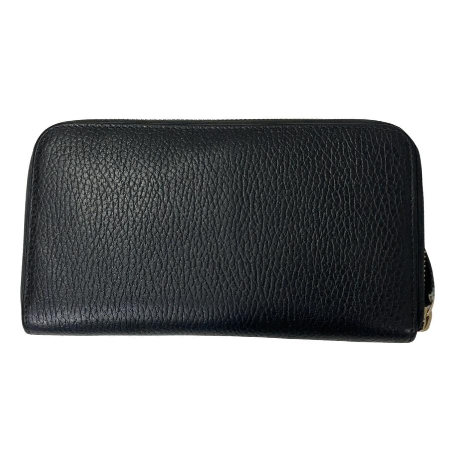 グッチ ラウンドファスナー GG ニース 長財布 ブラック　インターロッキング GUCCI（グッチ） 長財布 インターロッキングG ラウンドファスナー