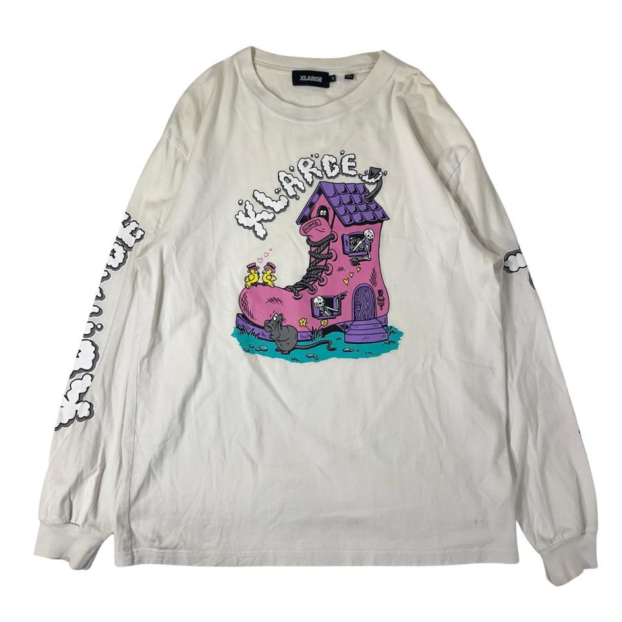 XLARGE（エクストラ ラージ） X-LARGE ロングTシャツ ロンT ホワイト 