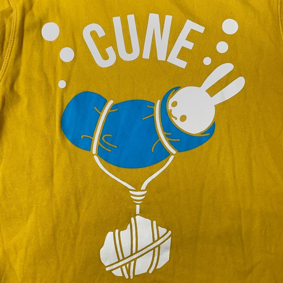CUNE（キューン） パーカー ウサギ イエロー 黄色 M : オーバーラップ