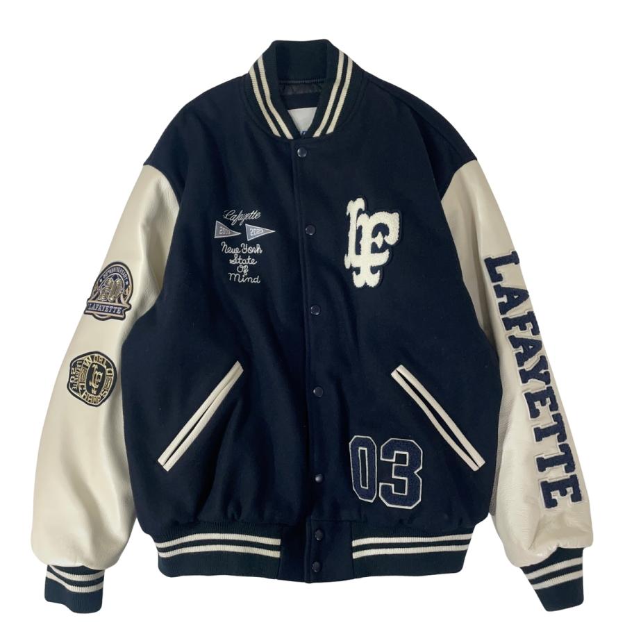 美品 2XL Lafayette ラファイエット スタジャン ブルゾン レザー Lafayette（ラファイエット） LAFAYETTE WORLD CHAMPS 2023 LF LOGO
