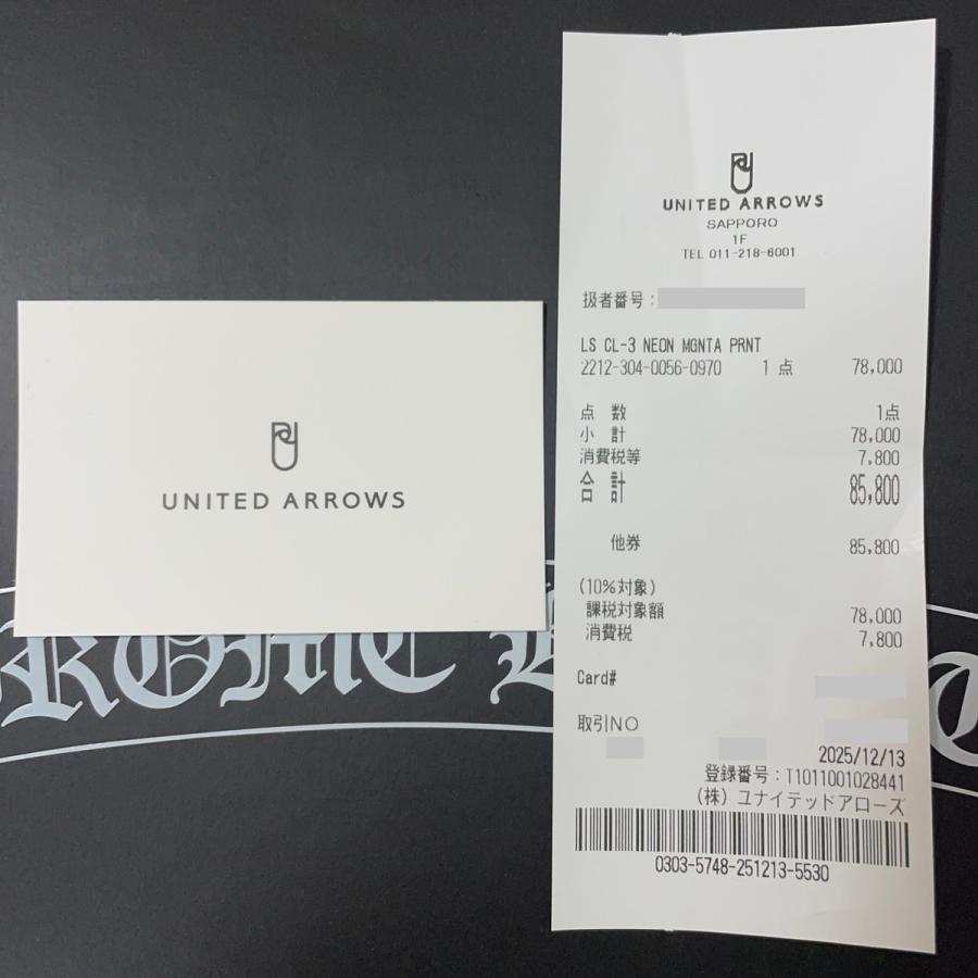 CHROME HEARTS（クロムハーツ） 未使用品 原本付属 25SS ロングTシャツ