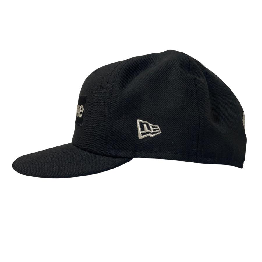 レア【シュプリーム】ニューエラ ボックスロゴ キャップ ブラック サイズ 8 Supreme（シュプリーム） $1M Metallic Box Logo New Era ニューエラ