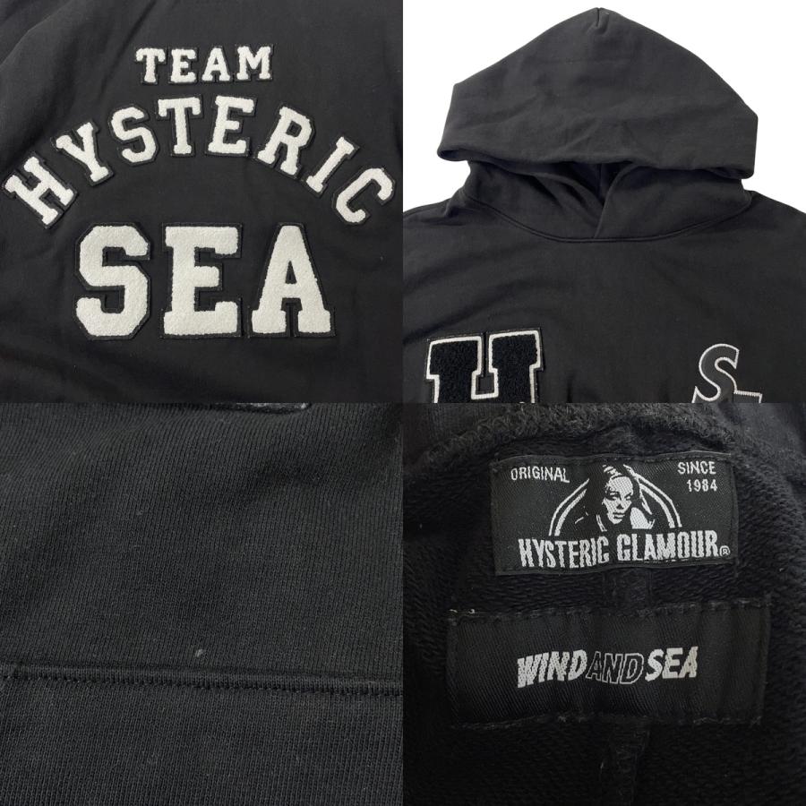 トップス HYSTERIC GLAMOUR X WDS 3rd 21AW HOODY HYSTERIC GLAMOUR（ヒステリックグラマー） WIND AND SEA x HYSTERIC