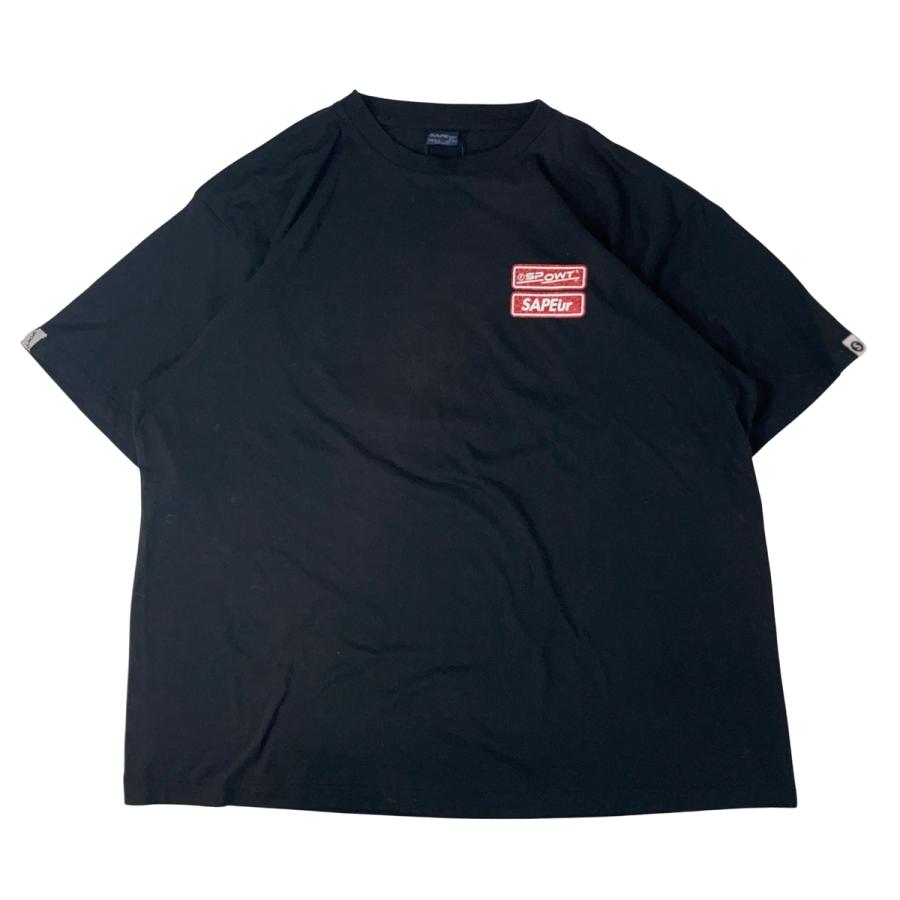 未使用プリントひび割れ SAPEUR サプール Tシャツ SPOWT GOD DEER Tee