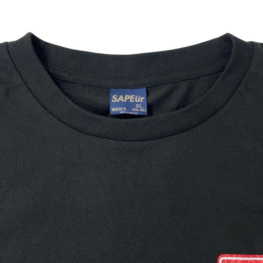 未使用プリントひび割れ SAPEUR サプール Tシャツ SPOWT GOD DEER Tee