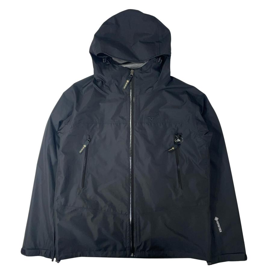 【週末特価】完全未使用★ミズノ ゴアテックス レインジャケット 黒 M 撥水 MIZUNO（ミズノ） 未使用品 GORE-TEX ゴアテックス ジャケット レイン