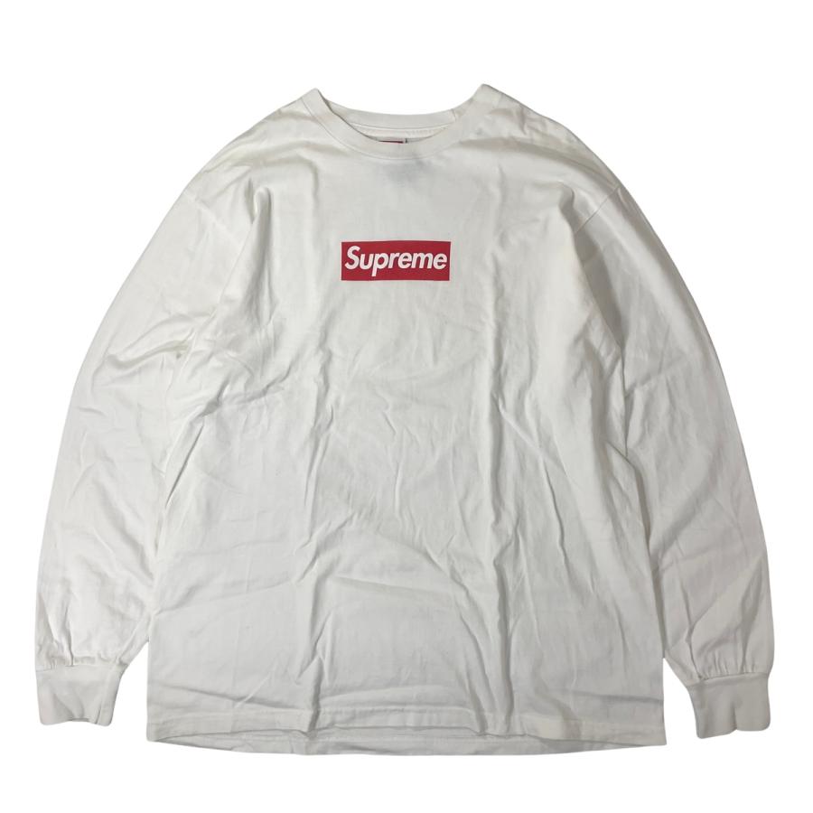 シュプリーム　ボックスロゴ　ロンT ホワイト Supreme（シュプリーム） Supreme Box Logo L/S Tee ロングTシャツ
