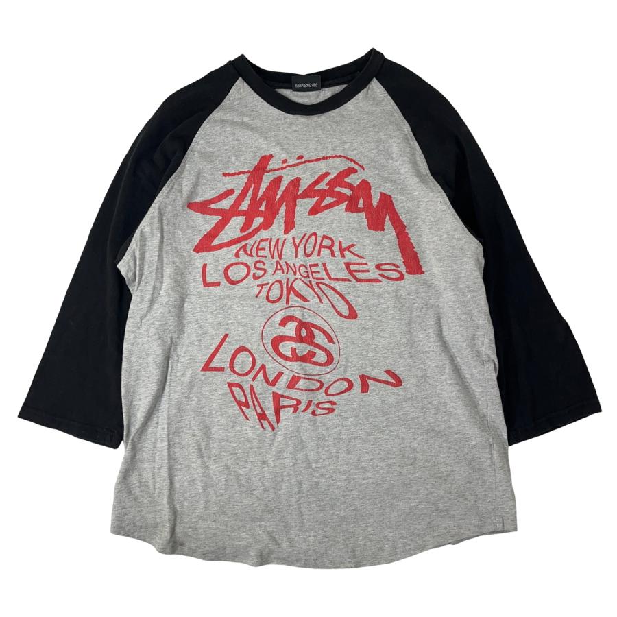 STUSSY（ステューシー） ワールドトライブ ラグランTシャツ L