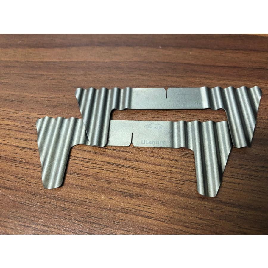 GOTOKU 0.3 アルコールストーブ用五徳 純チタン製 極薄 超軽量 ソロ