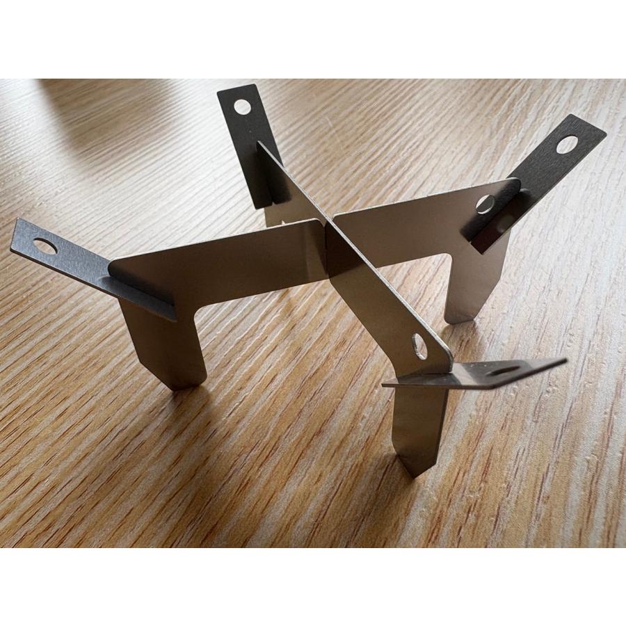 GOTOKU-CG01（クッカーガイド付きアルコールストーブ用五徳）純チタン製 |  | 02