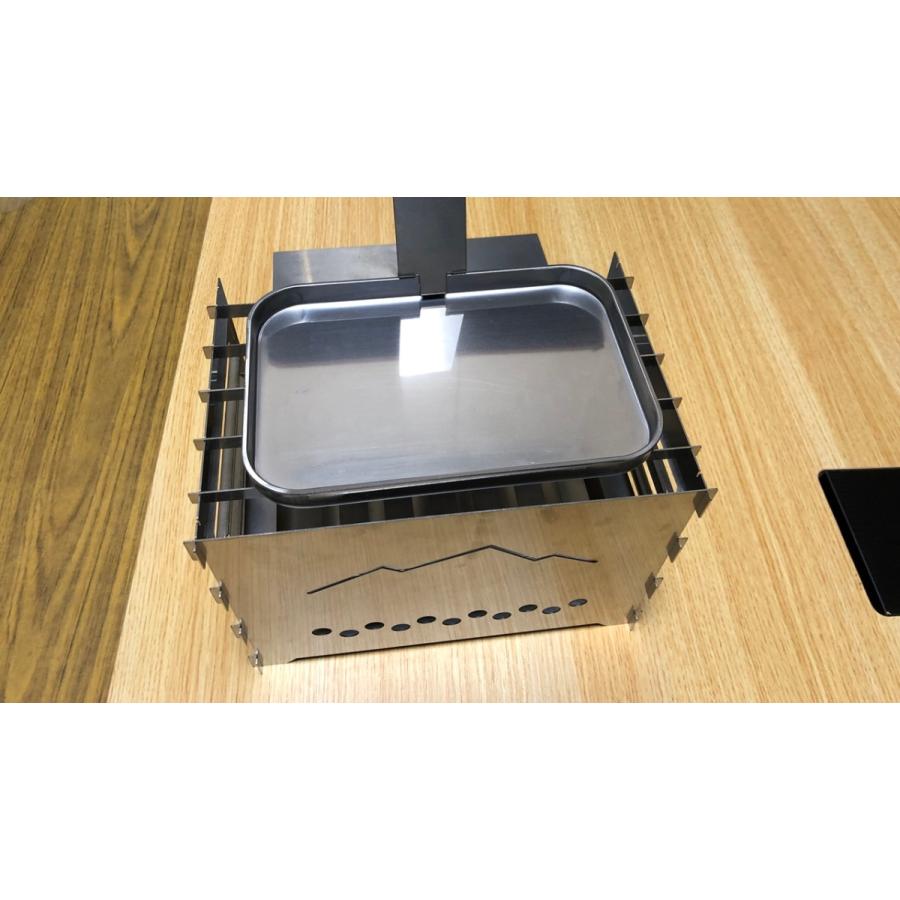 ロックパン（L）ステンレス※チタンハンドル付き　アウトドア　ファミリーキャンプ　ラージメスティン　キャンプ飯 |  | 04