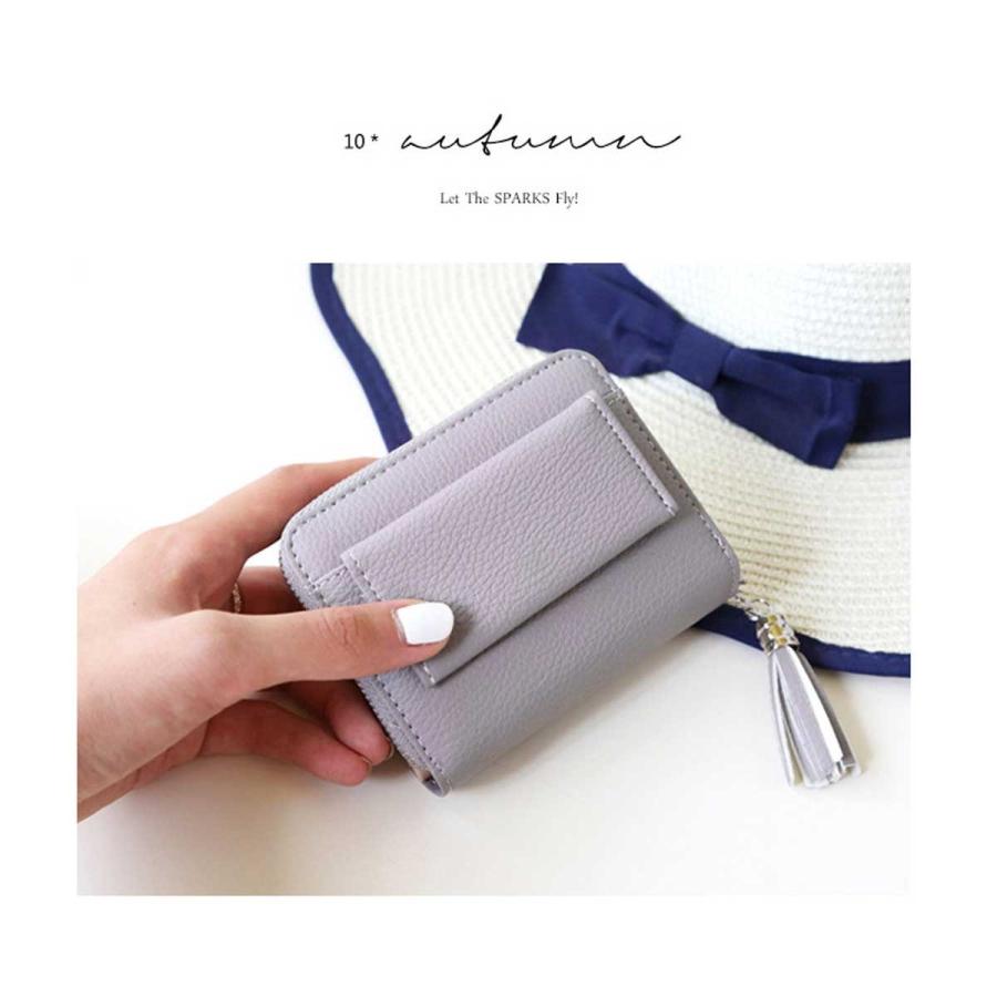 財布 レディース 使いやすい 三つ折り 三つ折り ミニ財布 小さい ミニウォレット 二つ折り 極小財布 Puレザー 軽い 小銭入れ ミニ 2つ折り 母の日  2018aw |  | 11