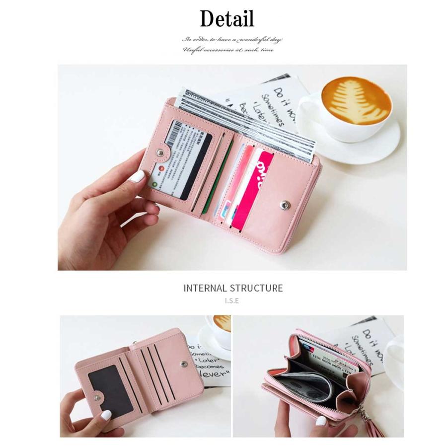 財布 レディース 使いやすい 三つ折り 三つ折り ミニ財布 小さい ミニウォレット 二つ折り 極小財布 Puレザー 軽い 小銭入れ ミニ 2つ折り 母の日  2018aw |  | 14