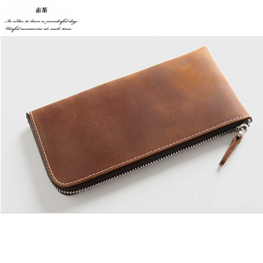 長財布 財布 メンズウォレット ウォレット L字ファスナーオイルドレザーロングウォレット ロングウォレット 本革レザー 軽い 小銭入れ ロング L字ファスナー2019 |  | 16
