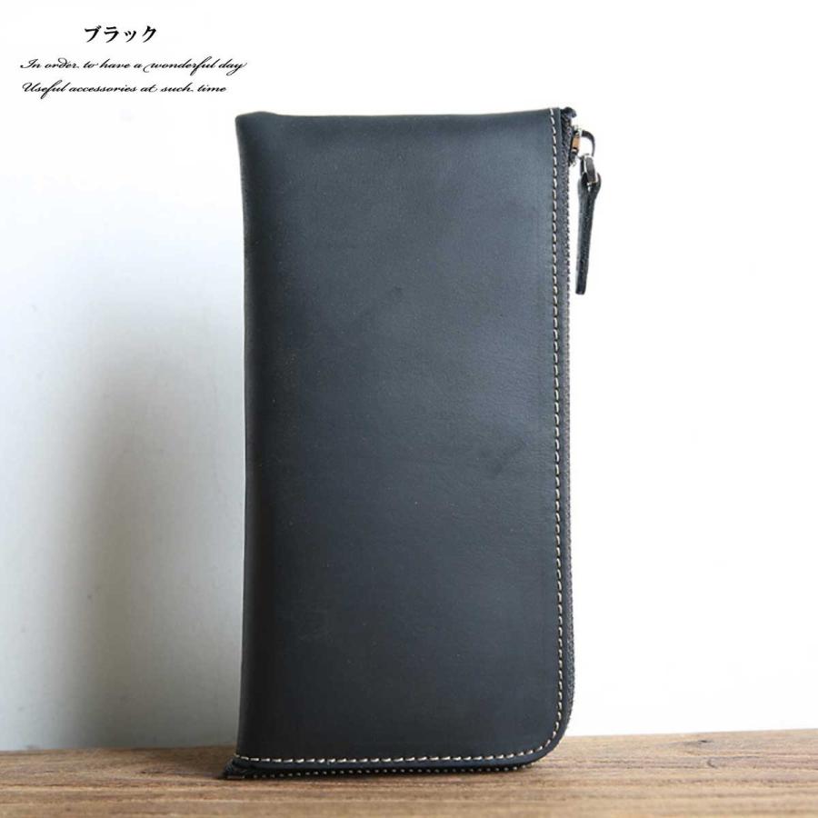 長財布 財布 メンズウォレット ウォレット L字ファスナーオイルドレザーロングウォレット ロングウォレット 本革レザー 軽い 小銭入れ ロング L字ファスナー2019 |  | 12