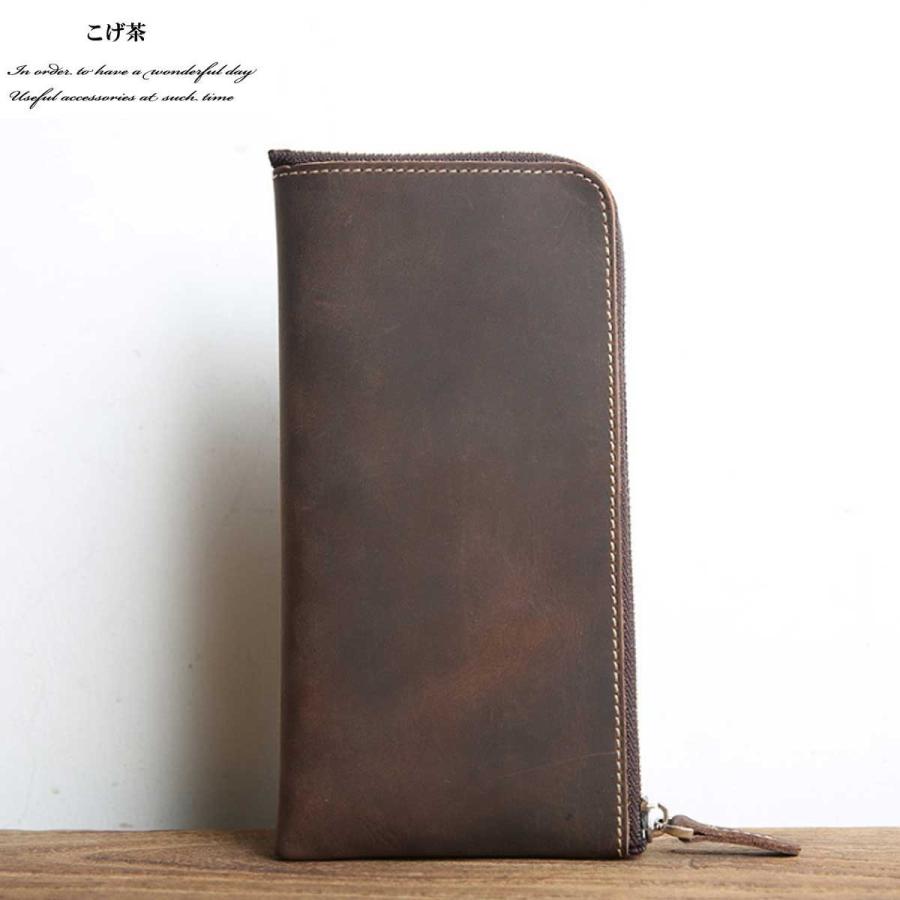 長財布 財布 メンズウォレット ウォレット L字ファスナーオイルドレザーロングウォレット ロングウォレット 本革レザー 軽い 小銭入れ ロング L字ファスナー2019 |  | 13