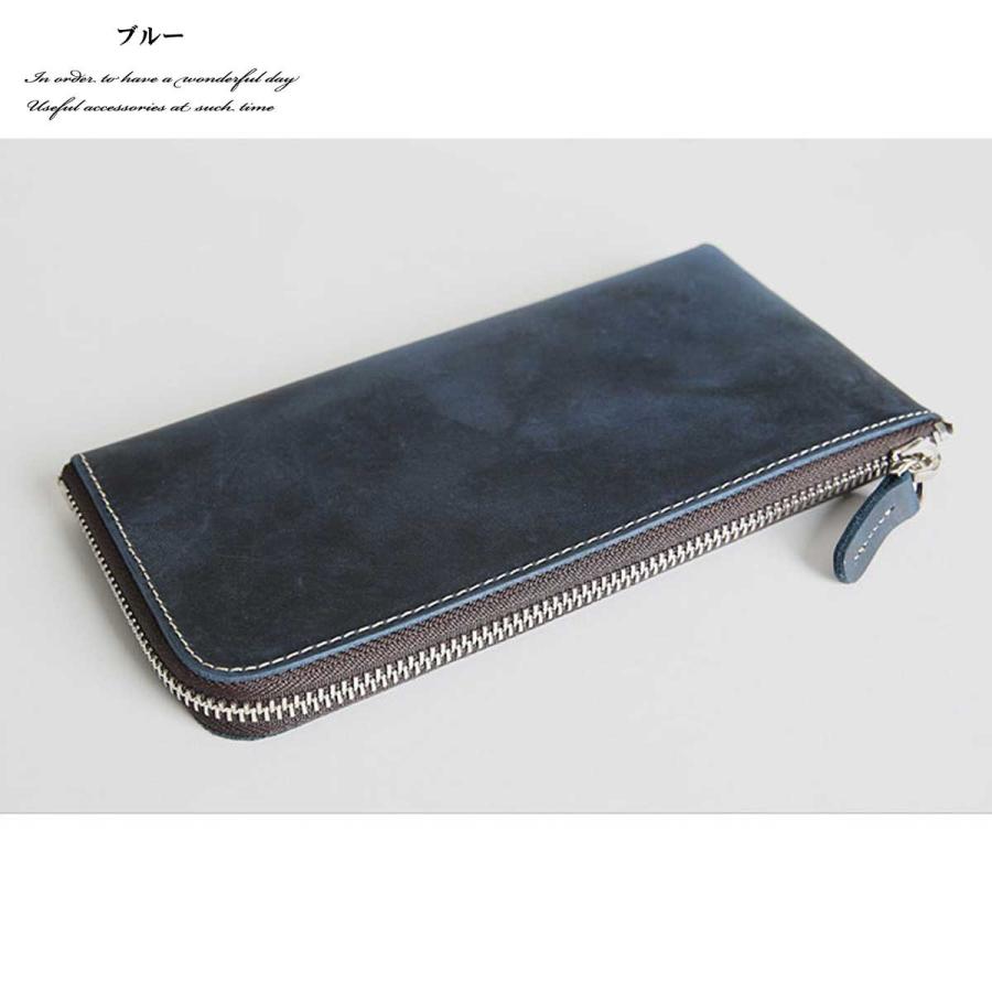 長財布 財布 メンズウォレット ウォレット L字ファスナーオイルドレザーロングウォレット ロングウォレット 本革レザー 軽い 小銭入れ ロング L字ファスナー2019 |  | 14