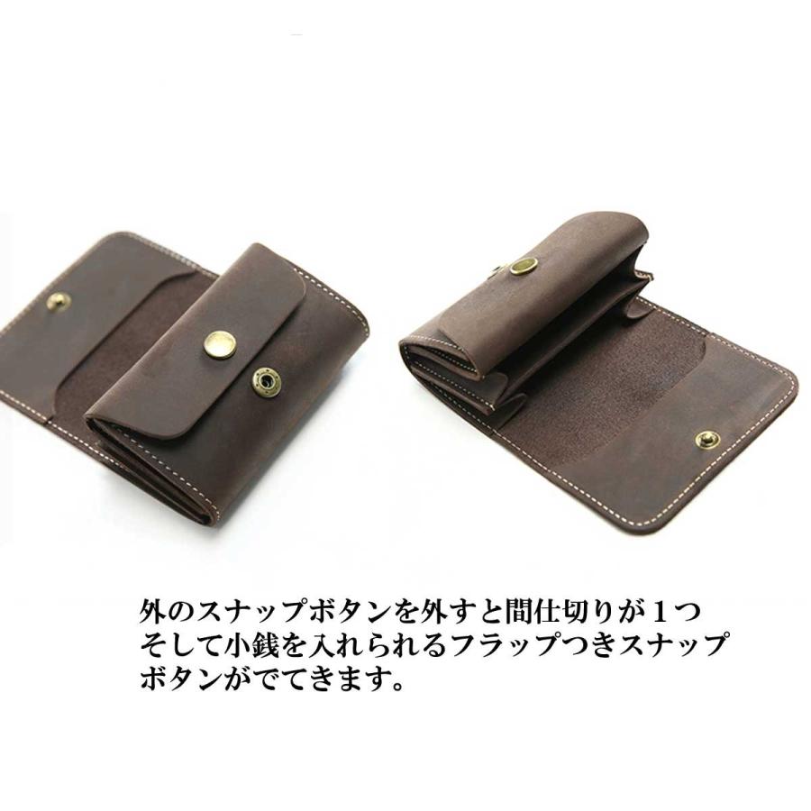 ミニミニ財布 二つ折り 財布 メンズウォレット ウォレット オイルドレザーミニウォレット 小さめ財布 本革レザー 軽い 小銭入れ ミニ 2つ折り レザー |  | 15