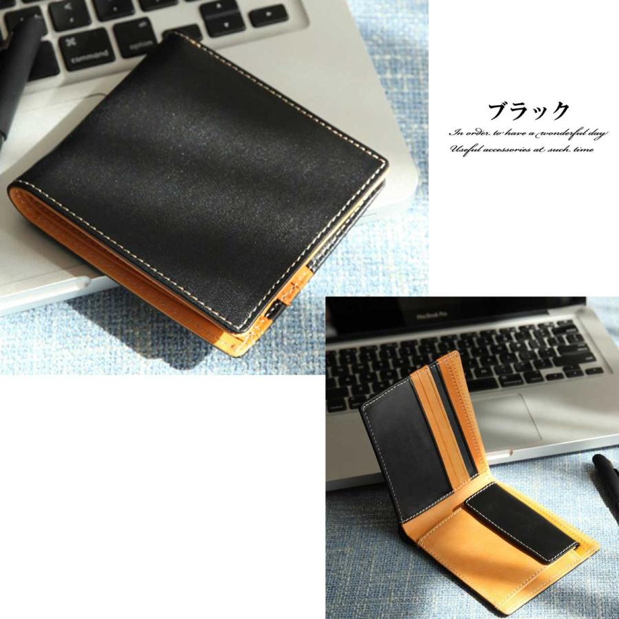 二つ折り 財布 メンズウォレット ウォレット フォールドインハーフ
