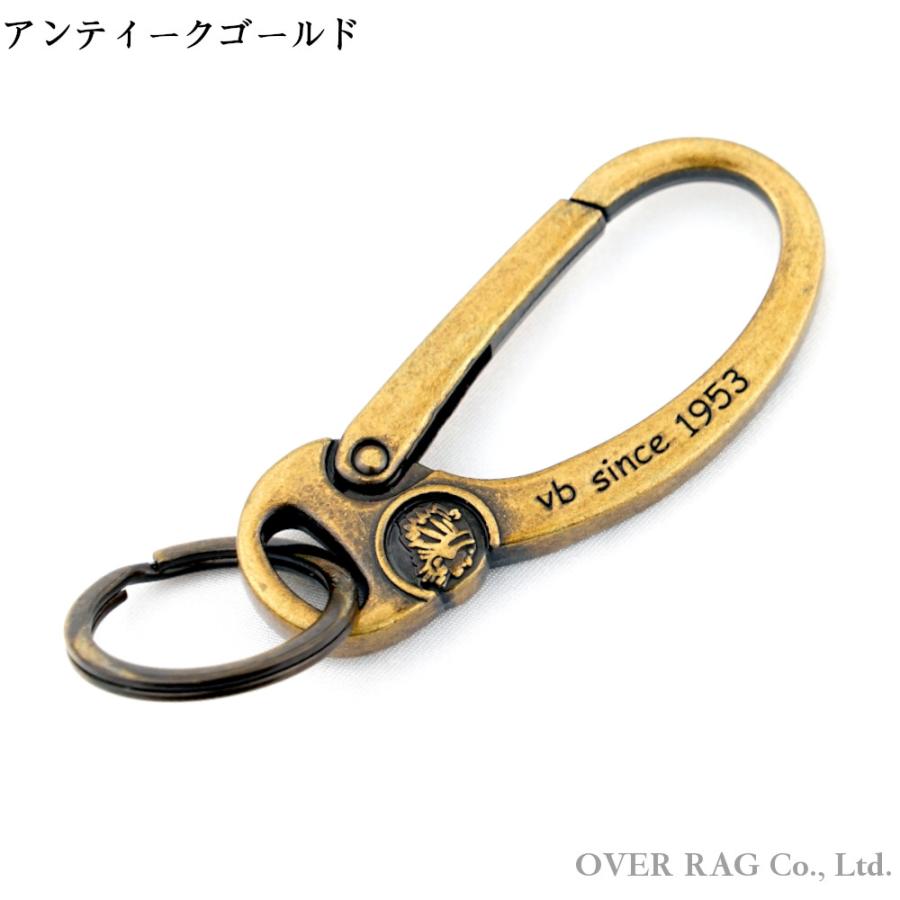 メンズ キーホルダー DIY ビンテージカラーカラビナキーホルダー
