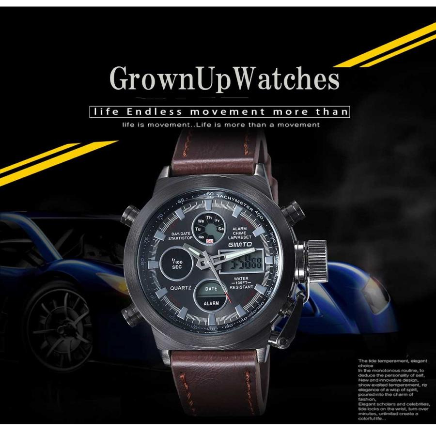 腕時計 メンズ 50代  40代 おしゃれ メンズウォッチ メンズ 時計 メンズウォータープルーフファンクションウォッチ カジュアル時計 メンズ時計 ビジネス時計 |  | 05