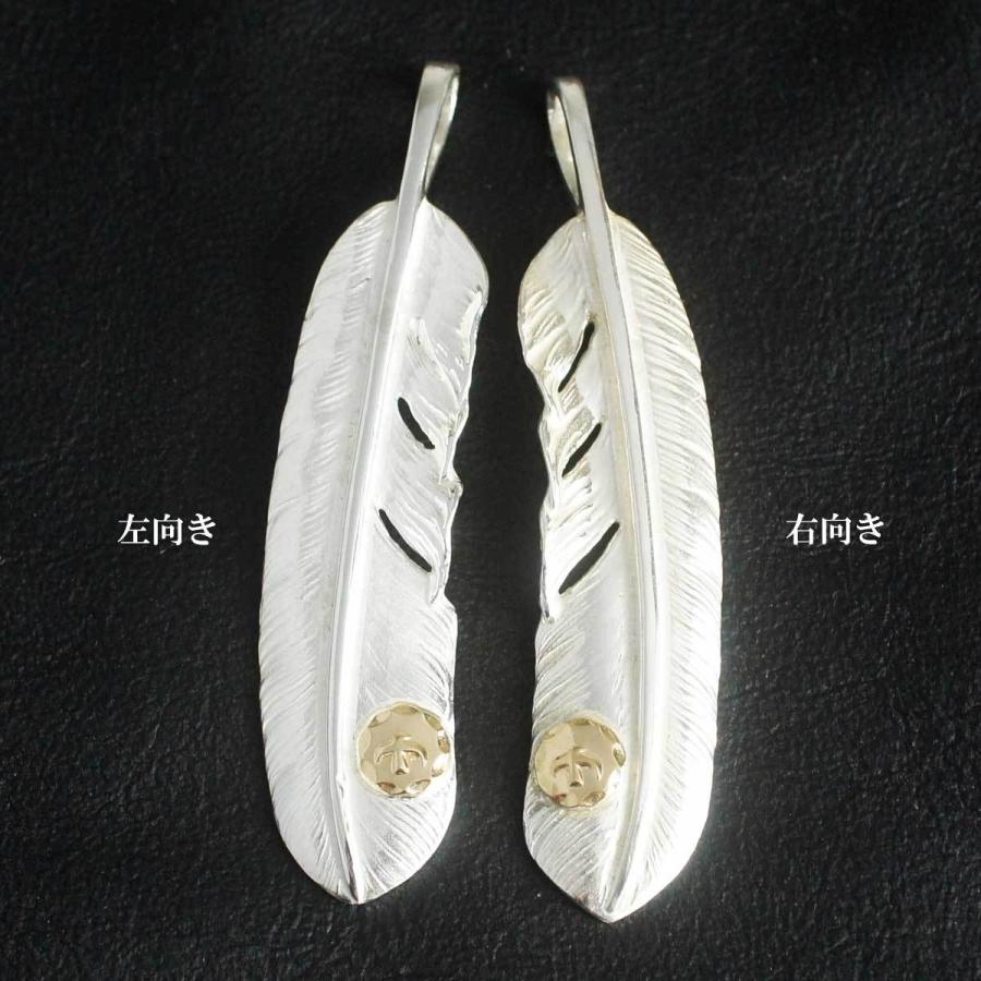 18金メタル付特大フェザー 18金 特大メタル 現行 原宿 フェザー