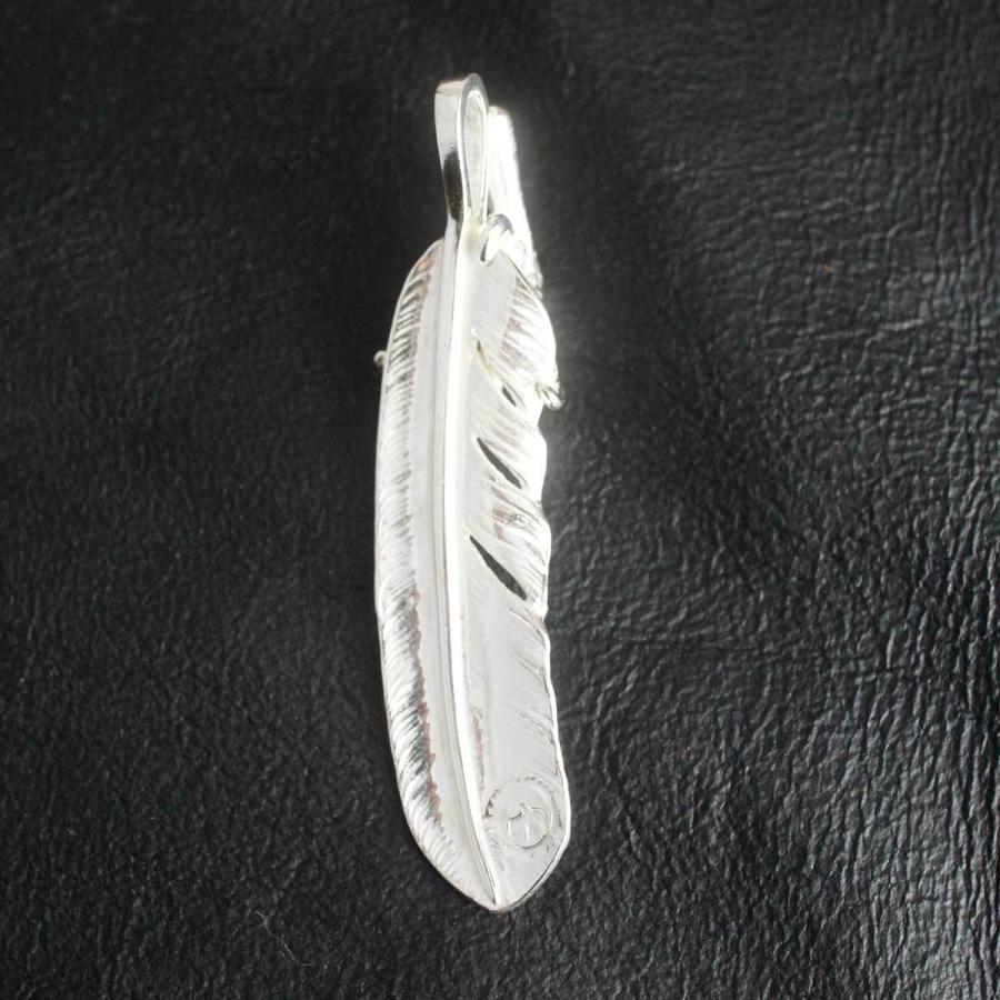 シルバー　フェザー　k18メタル付きフェザー 18金SVツメ付特大フェザーメタル特大 18金 銀爪メタル付特大