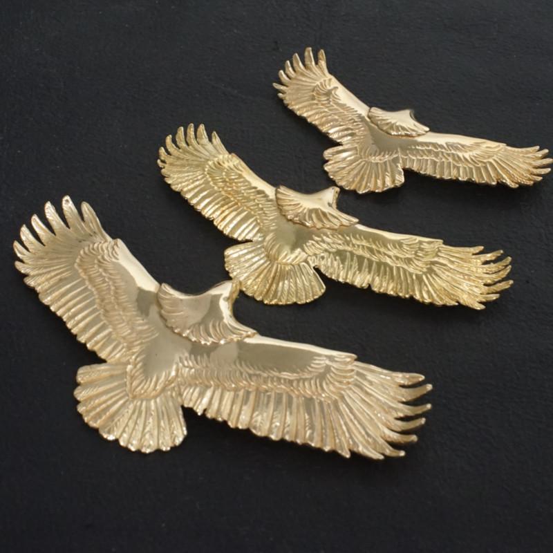 真鍮製全金中イーグル 現行 フェザーイーグル 中イーグル 小イーグル