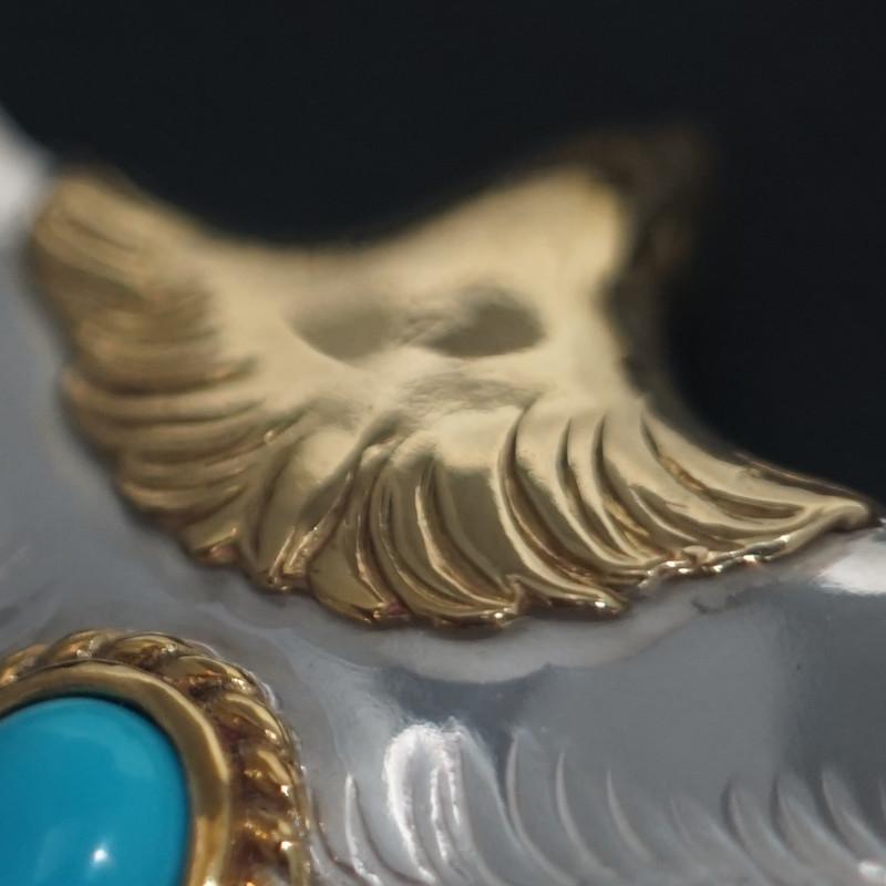 18金金縄ターコイズ付き大イーグル オールド 大イーグル トップ