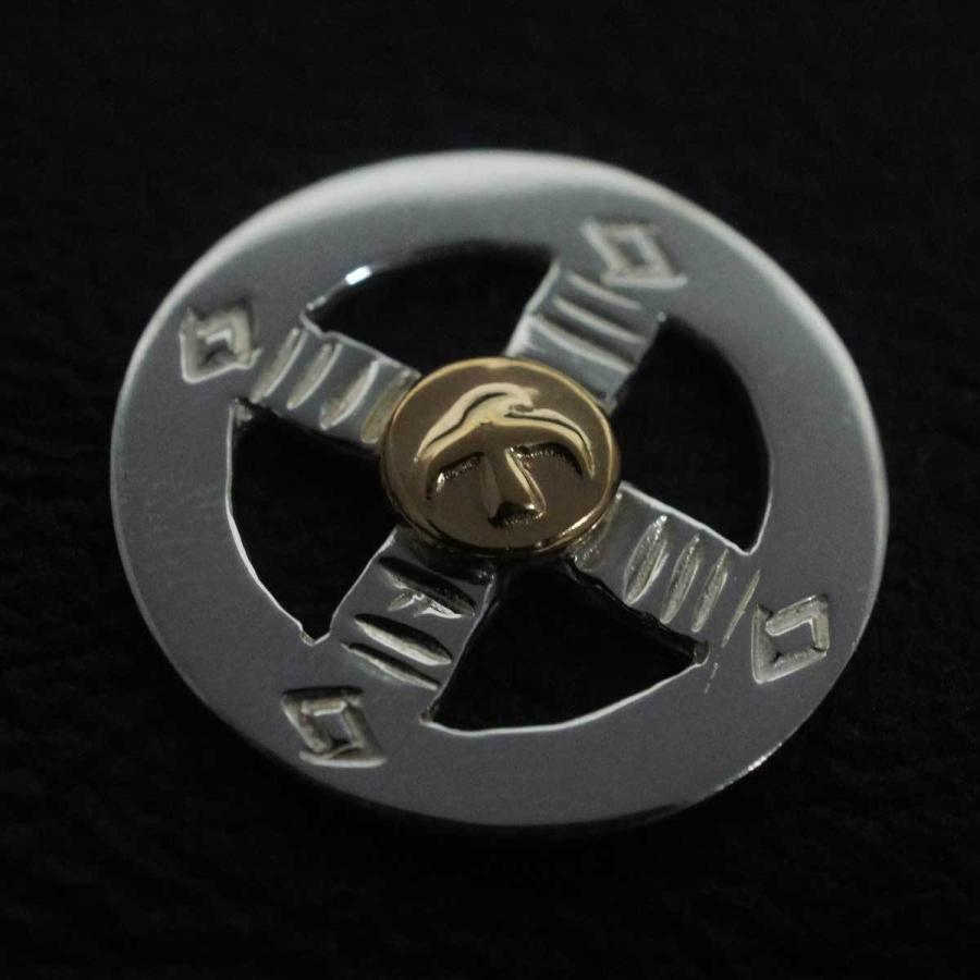 18金金メタル付SVメディスンホイール 18金 シルバー トップ 18金金メタル付SVメディスンホイール 18金 シルバー トップ
