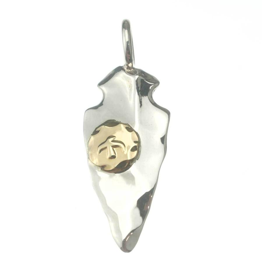 大イーグル頭18金シルバー950 OVER RAG矢じり小18金 爪ネックレス 大イーグル頭18金シルバー950 OVER RAG矢じり小18金 爪