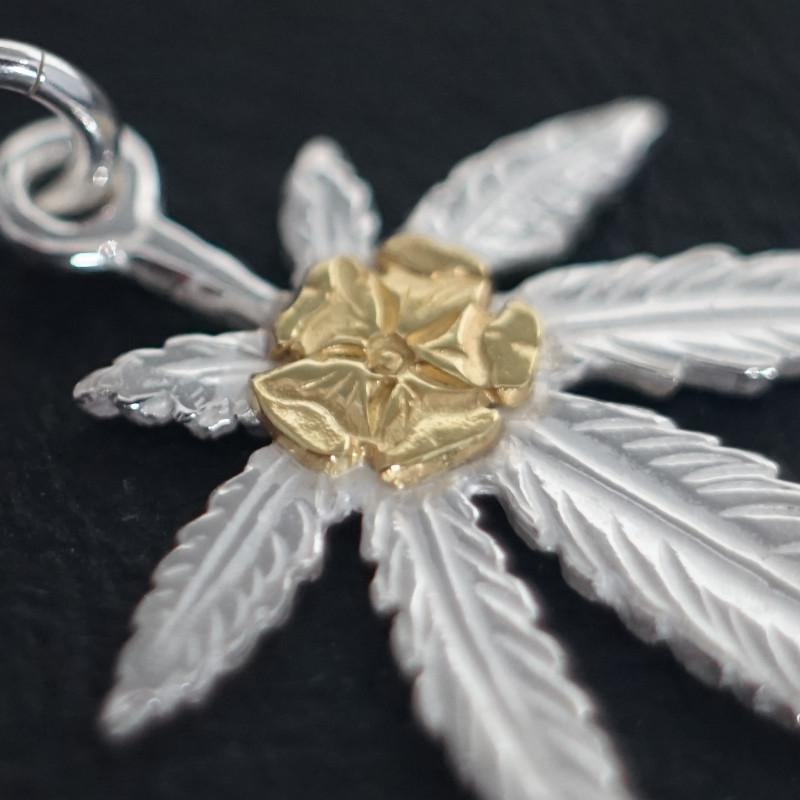 18金金メタル付SVグラス 18金金ローズ付SVグラス 18金 シルバー トップ