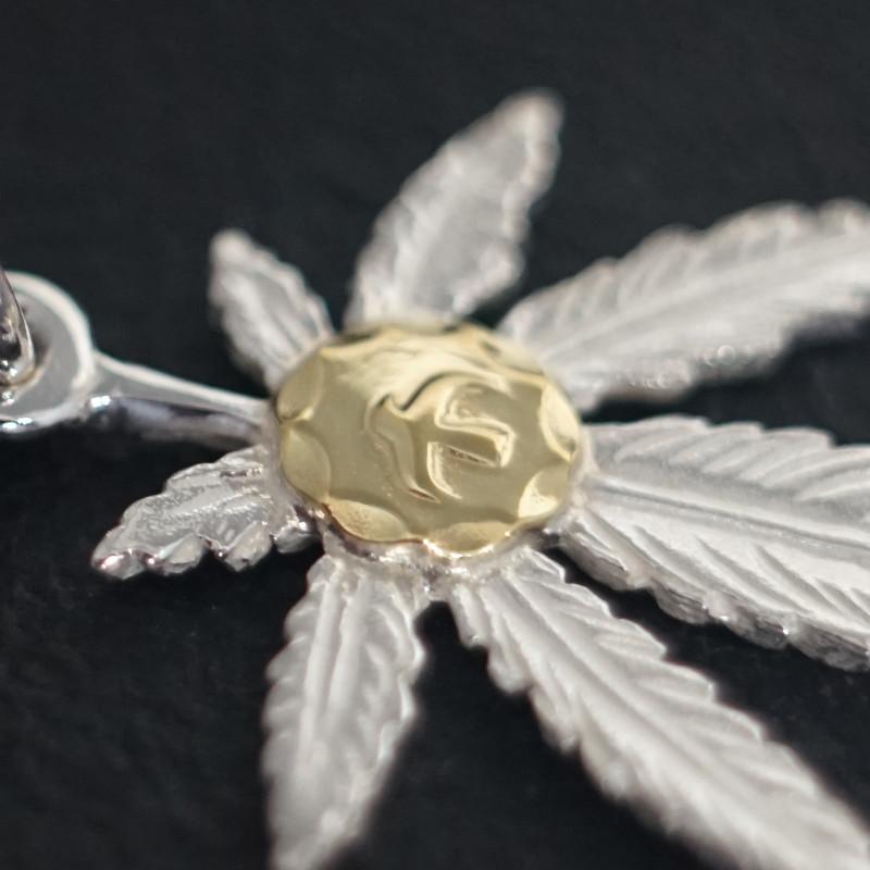 18金金メタル付SVグラス 18金金ローズ付SVグラス 18金 シルバー トップ