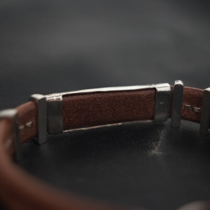 メンズ バングル ブレスレット アポロコンチョ付き ダブル