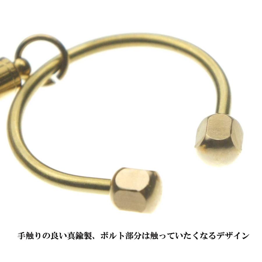 ホイッスル付き真鍮ボルトキーホルダー キーホルダー キーリング 真鍮