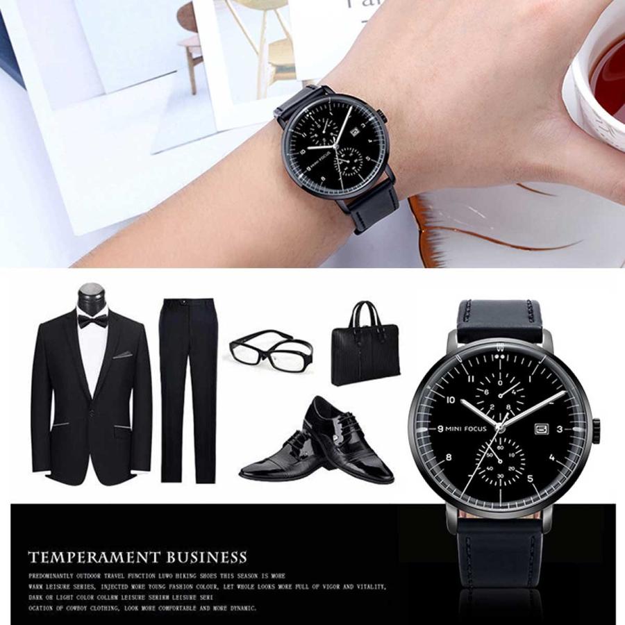 腕時計 メンズ 50代  40代 おしゃれ メンズウォッチ ジェニュインレザーメンズウォッチ メンズ時計 シンプル レザー ビジネス時計 レザーベルト時計　2018aw