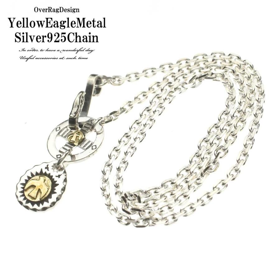 シルバー925 イーグル フェザーネックレス チェーン メディスン