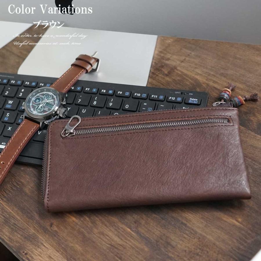 長財布 財布 メンズウォレット ウォレット L字ファスナーレザーロングウォレット  ロングウォレット 本革レザー 軽い 小銭入れ ロング L字ファスナー2019 |  | 07