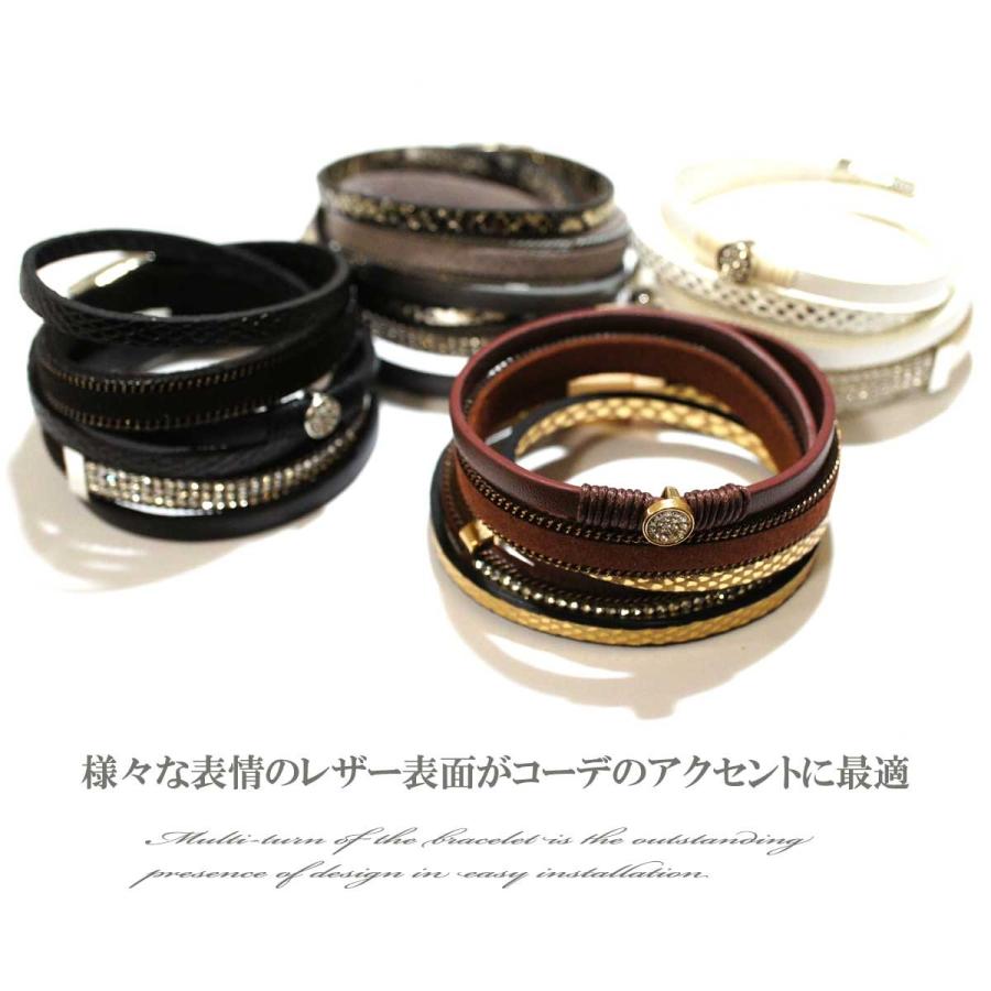 ブレスレット レディース レディースバングル レザー
