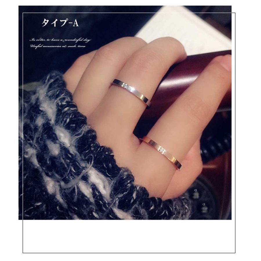レディースリング 指輪 ローズゴールド＆シルバーステンレス