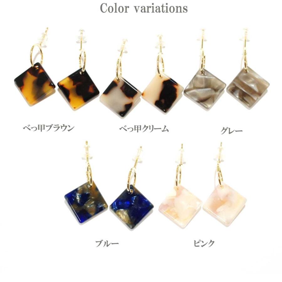 レビューを書いて送料無料 トレンドアイテム！べっ甲柄ピアス ピアス