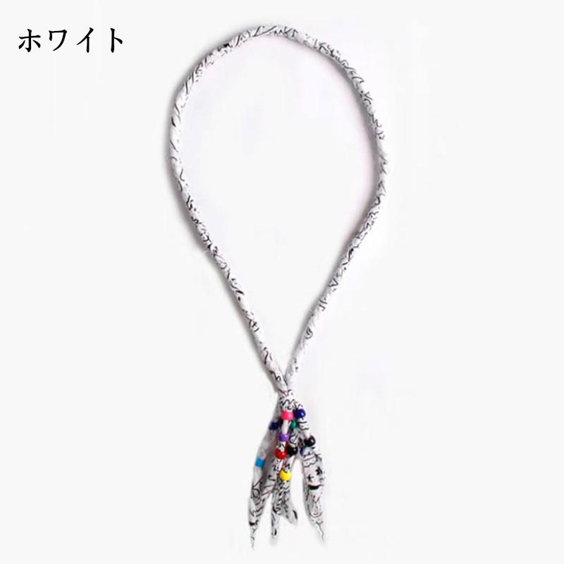メンズネックレスレディースネックレスバンダナ柄ロング メンズネックレスレディースネックレスバンダナ柄ロング