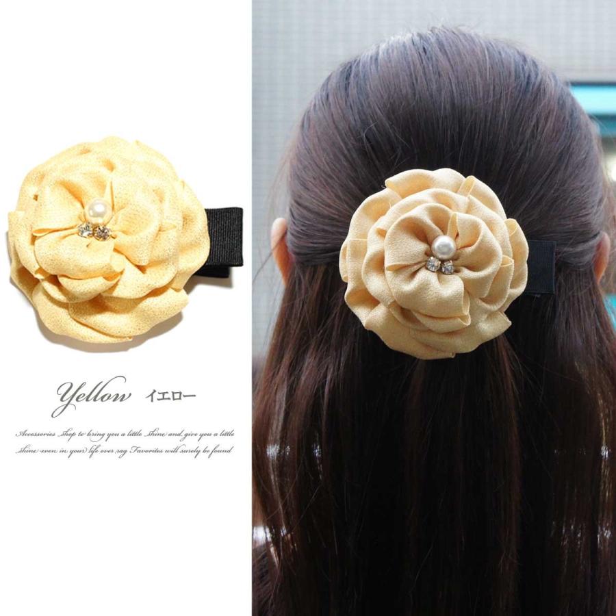 クリップ ヘアアクセサリー バレッタ ビッグフラワーヘアクリップ